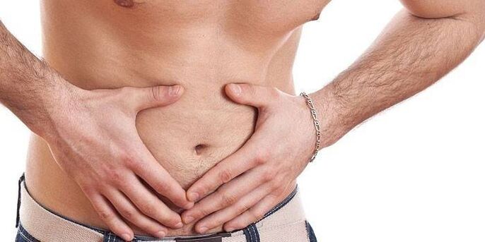 bolečine v trebuhu s kroničnim prostatitisom